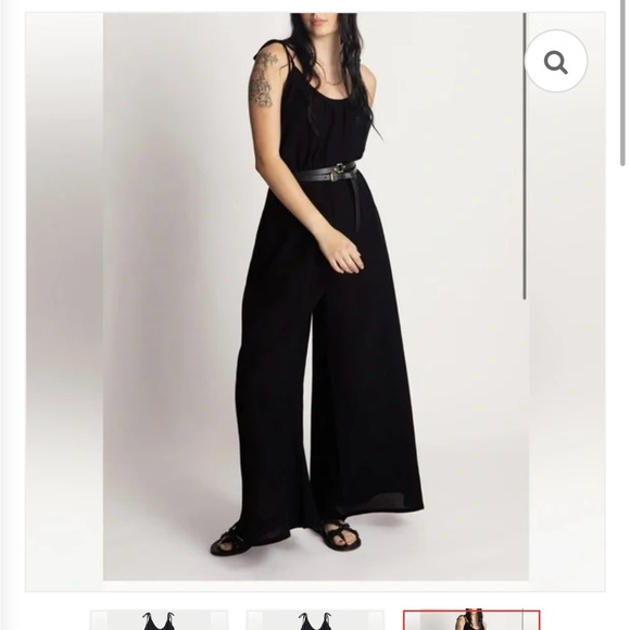 Suzi Kondi Besa Gauze Tie Shoulder Jumpsuit NWT‎ ✨ - Picture 2 of 11